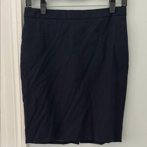 J. Crew Blue Pencil Skirt Knee-Length Workwear